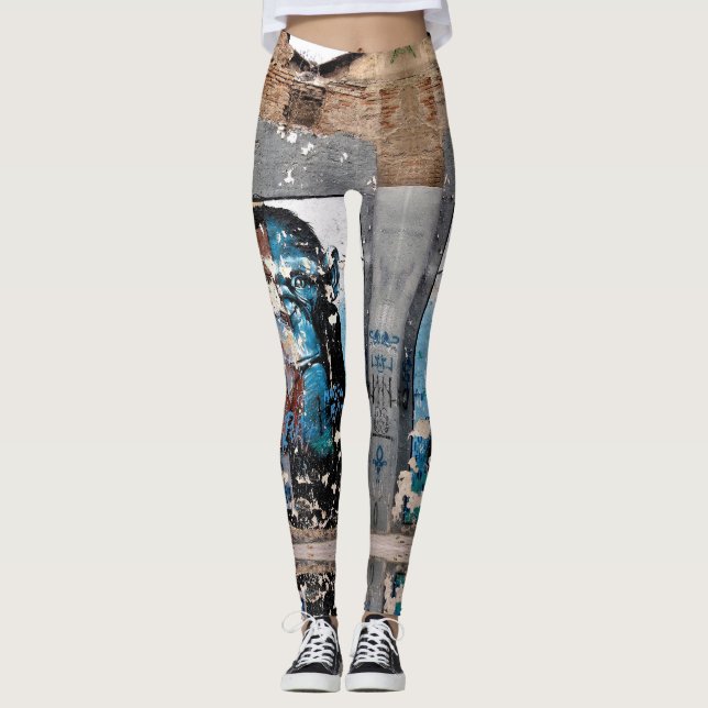 Leggings Graffiti de Monkey Retro Personalizado Leyendas (Anverso)