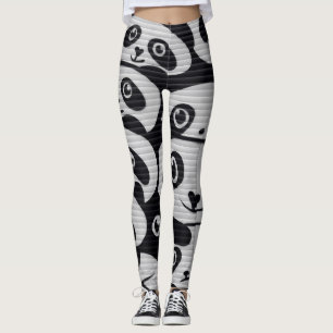 Leggings Graffiti gris panda legua