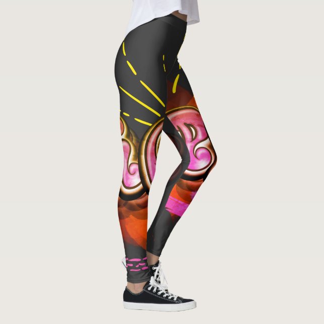 Leggings Graffiti HOPE Gráfica de "Estar inspirado" (Derecha)