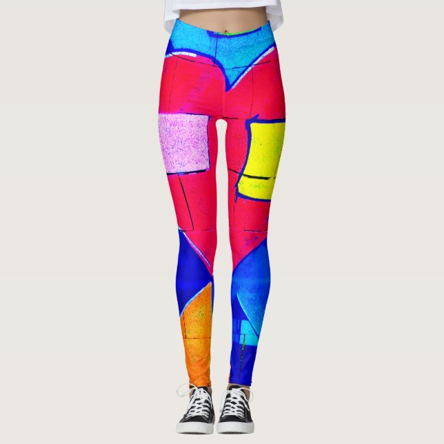 Leggings Graffiti Leyendas de arte pop del corazón - audaz  (Anverso)