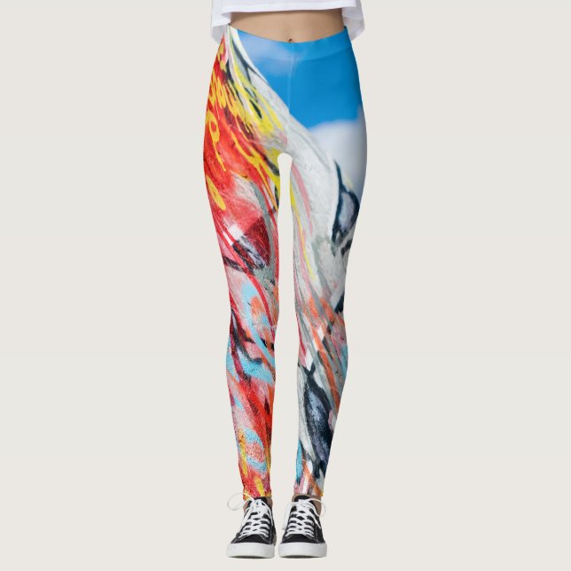 Leggings graffiti planetario (Anverso)