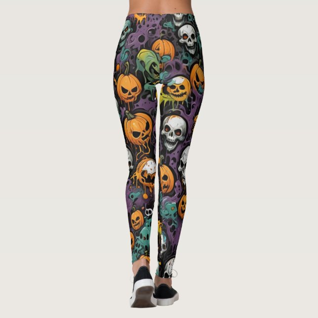 Leggings Graffiti Skulls (Reverso)