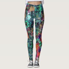 Leggings Graffiti Wall and Spray Paint Splatt
