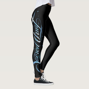 Leggings Gráfica de Caligrafía Celestial del Vacío Sagrado