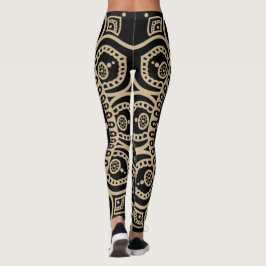 Leggings Gráfica perfectamente completa Mandala yoga negro