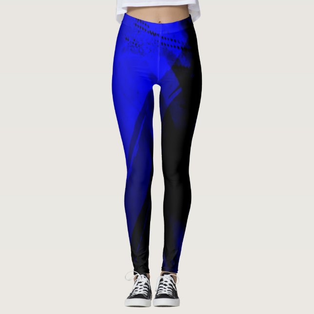 Leggings Gráfico azul y negro (Anverso)
