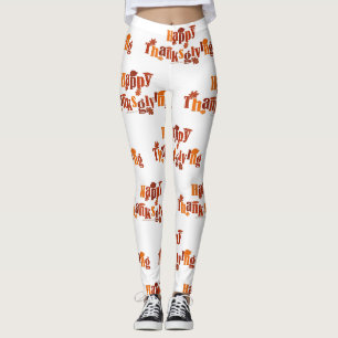 Leggings Gráfico brillante y festivo de Acción de Gracias d