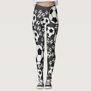 Leggings Gráfico clásico de balón de fútbol para fanáticos
