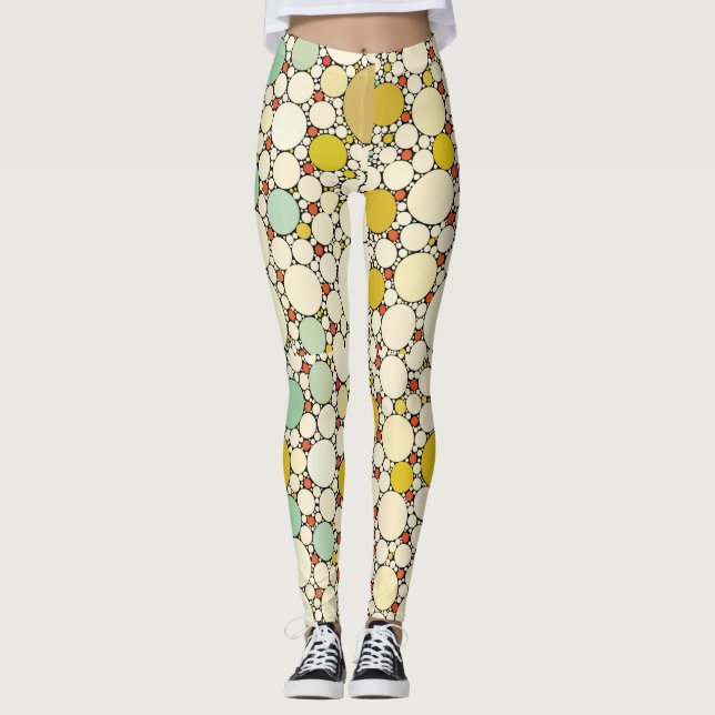 Leggings Gráfico de arte estilo retro (Anverso)