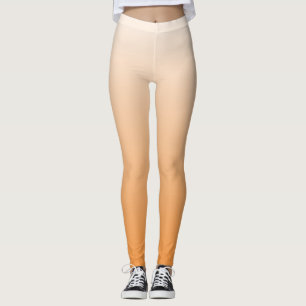 Leggings Gráfico de sombreado plano Naranja limpio