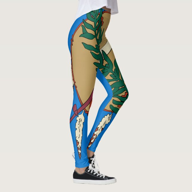 Leggings Gráfico dinámico de la bandera del estado de (Derecha)