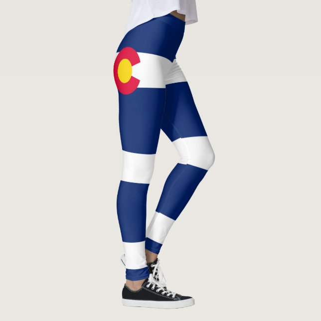 Leggings Gráfico dinámico de la bandera del estado de (Derecha)