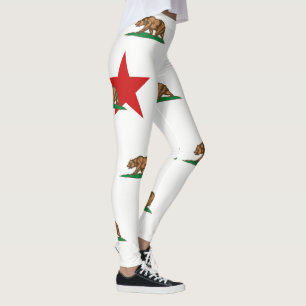 Leggings Gráfico dinámico de la bandera del estado de Calif