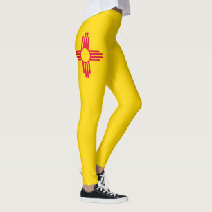 Leggings Gráfico dinámico de la bandera del estado de Nuevo