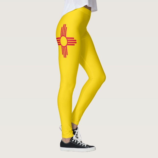 Leggings Gráfico dinámico de la bandera del estado de Nuevo (Derecha)