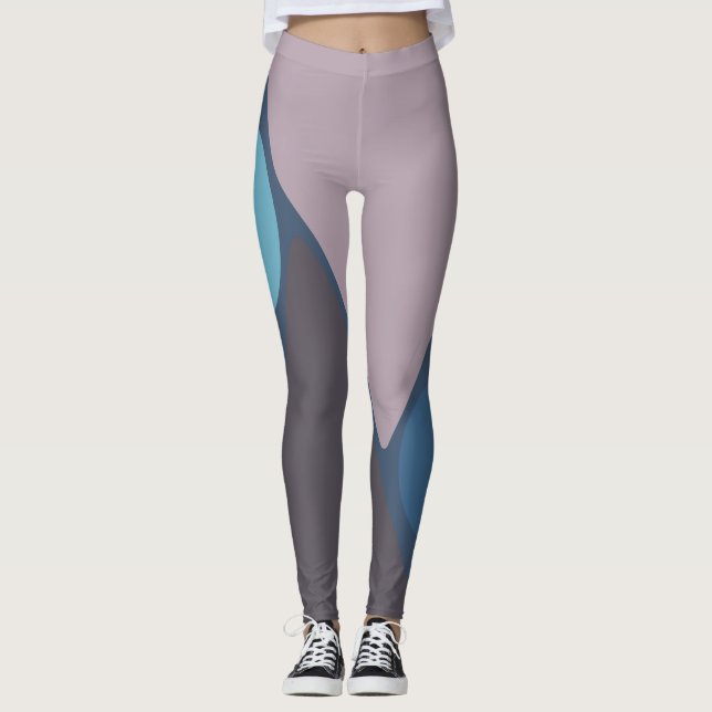 Leggings Gráfico II azul y malva (Anverso)