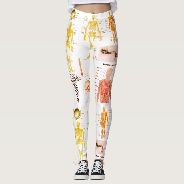 Leggings Gráficos de anatomía humana (Anverso)