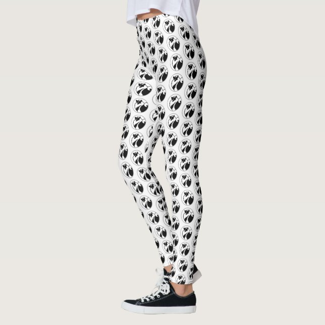 Leggings Gráficos de Keeshond - Arte de perro original lind (Izquierda)