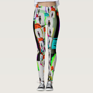 Leggings Grafiti mural de los años 1980