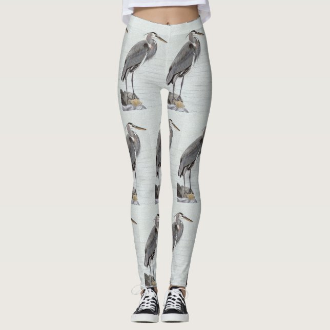 Leggings Gran garza azul (Anverso)