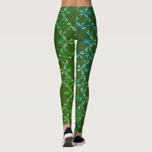 Leggings Gran patrón de silueta danesa y tipografía