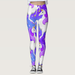 Leggings Gran Princesa Unicornio Púrpura del Bosque