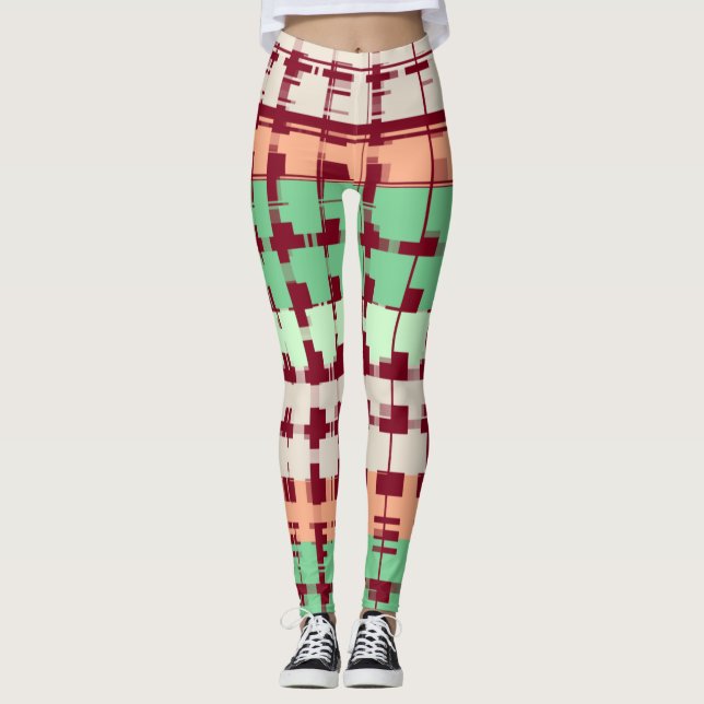 Leggings Granate con colores pastel (Anverso)