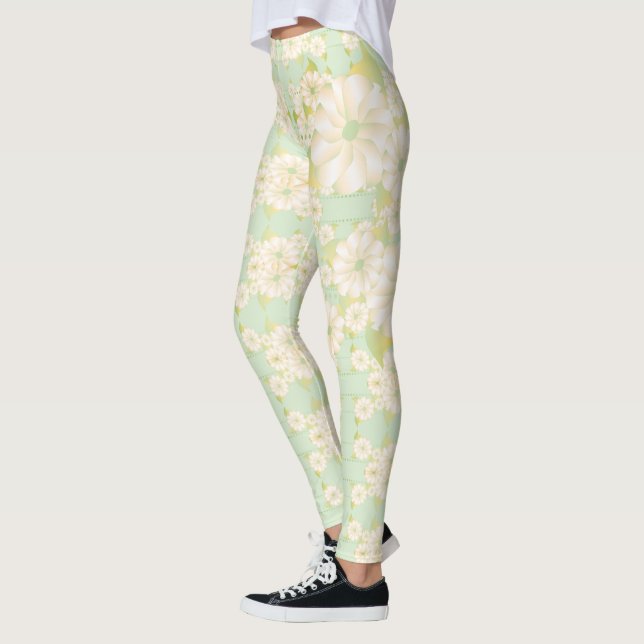 Leggings Grandes damas de aspecto florido (Izquierda)