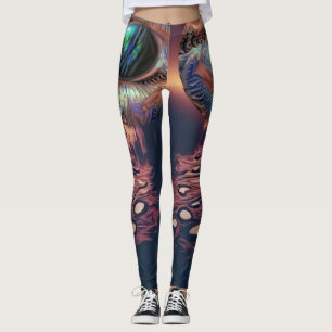 Leggings Grandes lágrimas de derramamiento de ojos reflejad