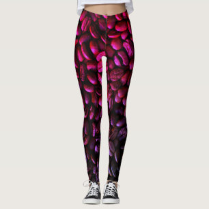 Leggings Grano de Café Morado y Rosa