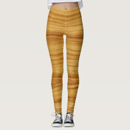 Leggings Grano de madera clara
