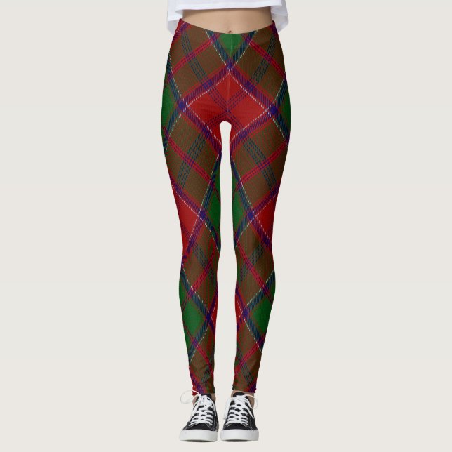 Leggings Grant Clan Tartan Scottish Plaid (Anverso)