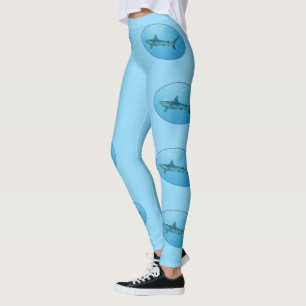 Leggings Gray Reefshark, Yap Island - Diseño fotográfico  