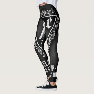 Leggings GRC Letrería para el deporte-negro
