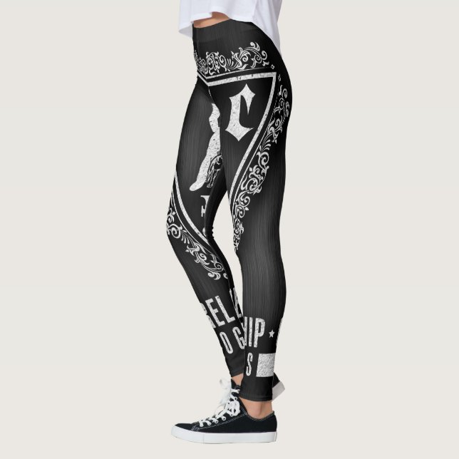 Leggings GRC Letrería para el deporte-negro (Izquierda)