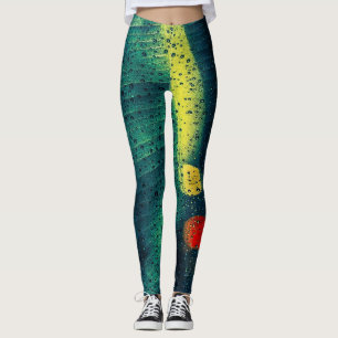 Leggings Green Doted