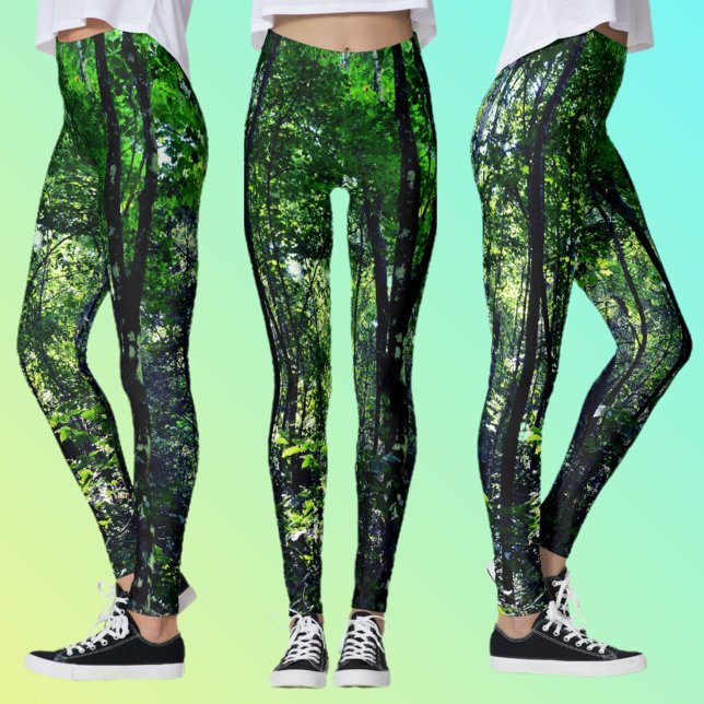 Leggings Green Forest Photographic Nature (Subido por el creador)