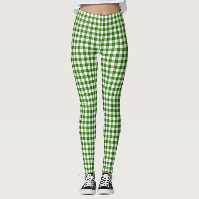 Leggings Green Gingham (Anverso)
