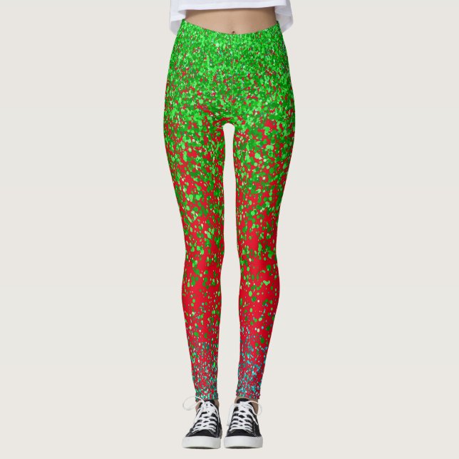 Leggings Green raster 2 caras 01.b Red BG (Anverso)