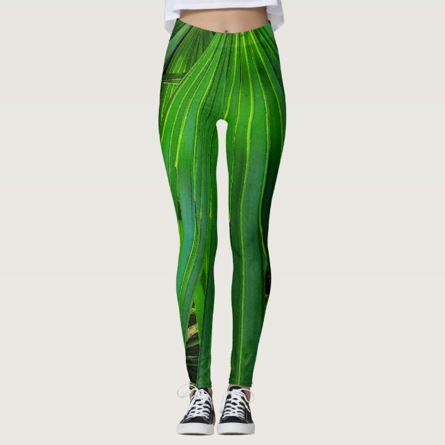 Leggings GREEN Saw Palmetto (Anverso)
