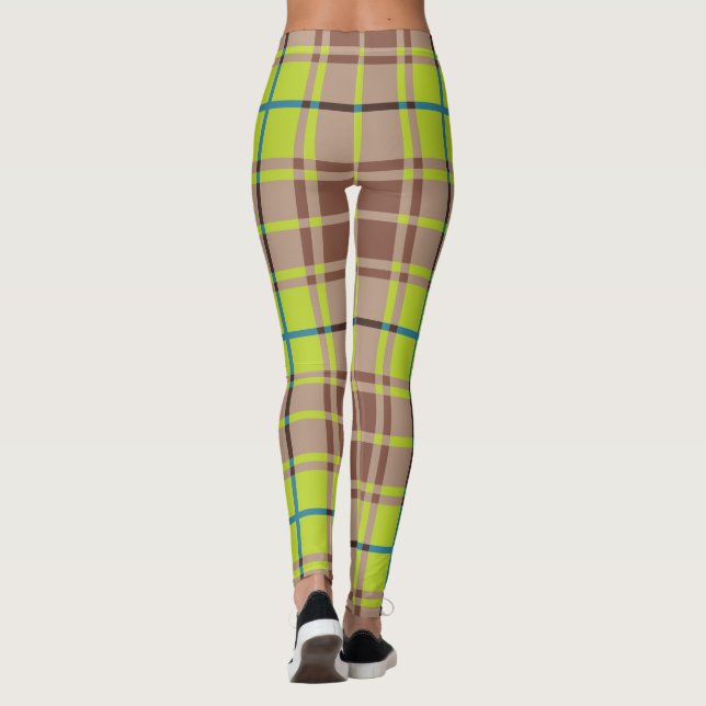 Leggings Green Scottish Plaid (Reverso)