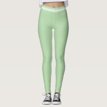 Green simple aesthetic legginns