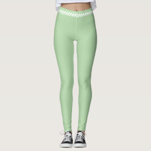 Leggings Green simple aesthetic legginns