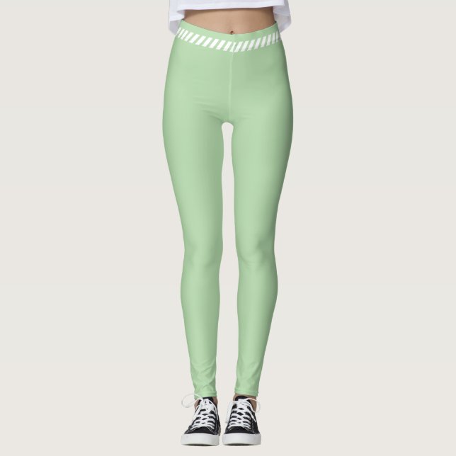Leggings Green simple aesthetic legginns (Anverso)