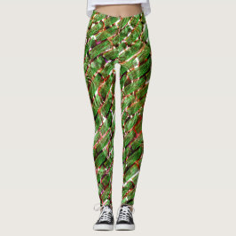 Leggings Greenish wall effect and bubbles salmon color?