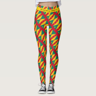 Leggings GRENADA Patriotic Scripting RUN TU Personalizado D