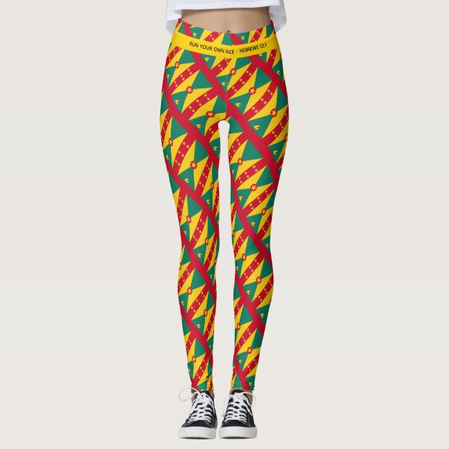 Leggings GRENADA Patriotic Scripting RUN TU Personalizado D (Anverso)