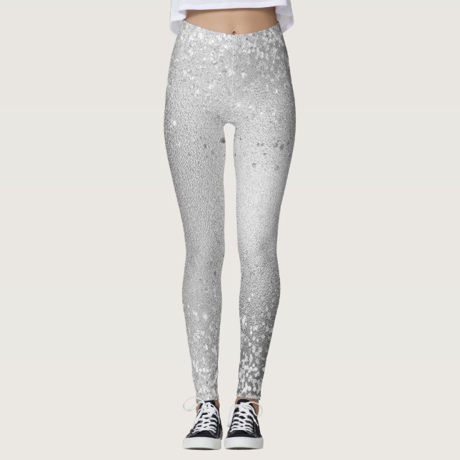 Leggings Grey Glitter Sparkles (Anverso)
