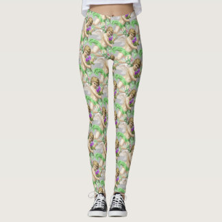 Leggings Grey Green Cherubs