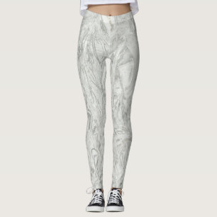 Leggings Grey marble surface pattern